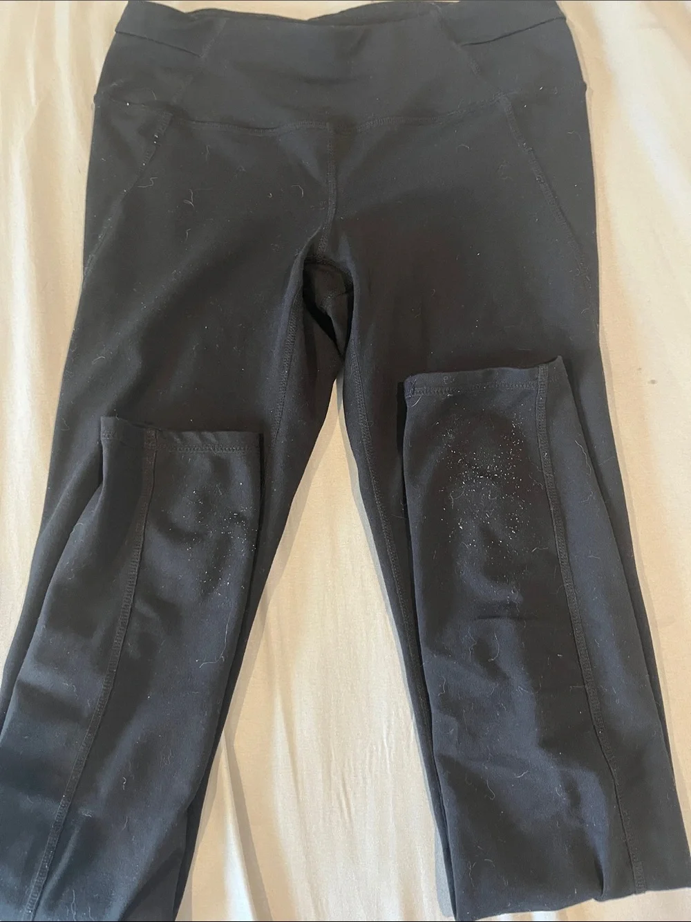 GAP Black Kids Cropped Leggings with Side Pockets